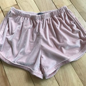Brandy Melville Velvet Shorts
